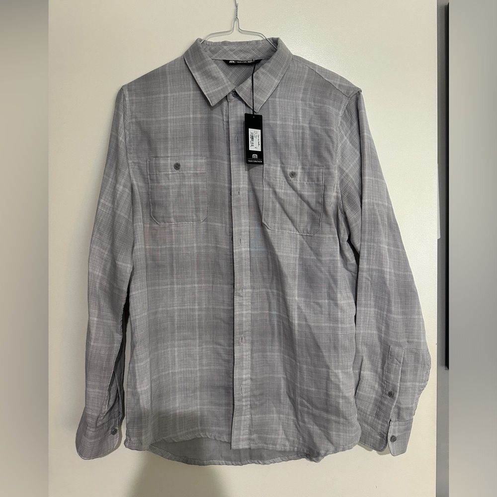 Travis Matthew long sleeve dress shirt M NWT